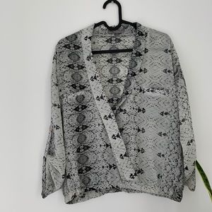 Snake print blouse